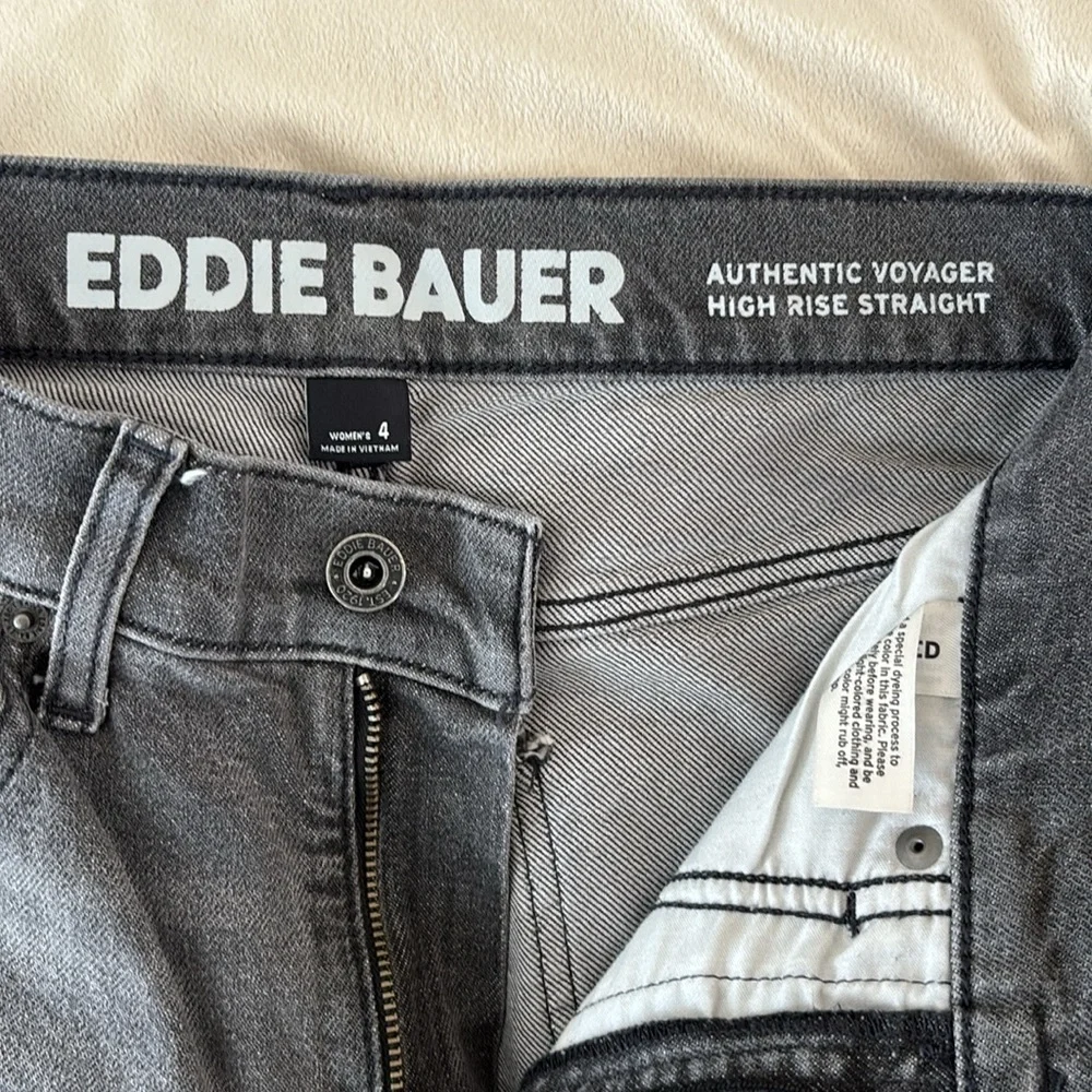 Eddie Bauer Authentic Voyager High Rise Straight Jeans - Picture 2 of 3